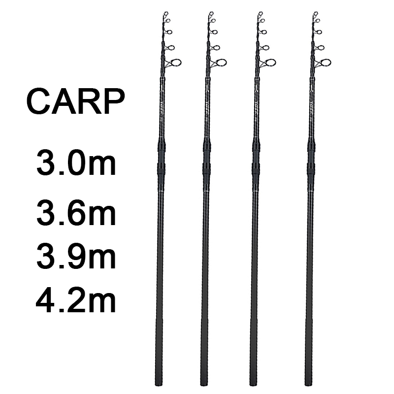 Fishing Rod Surf - 3.0M-4.2M 잉어 텔레스코픽 낚싯대, 30-200g 루어