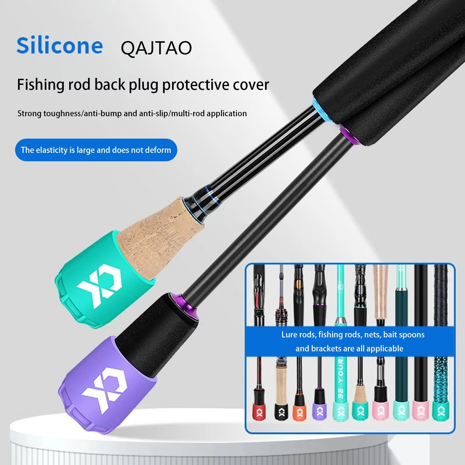 실리콘 낚싯대 엔드 캡 보호대 경량 내구성 낚싯대 플러 - Fishing Rod Case 리뷰 및 가격