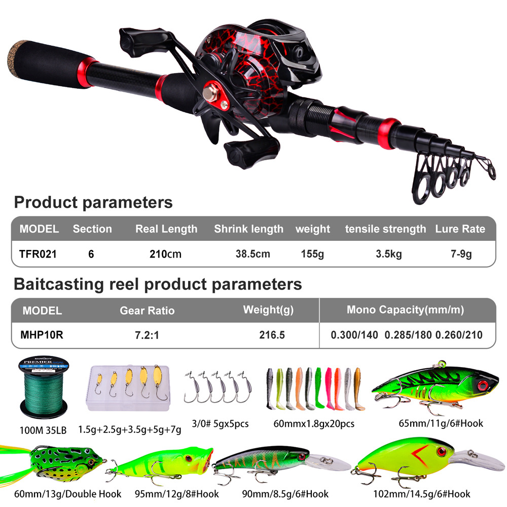 카본 파이버 롱 캐스팅 베이트캐스팅 바다 낚싯대 릴 콤 - Fishing Rod Combo 리뷰 및 가격