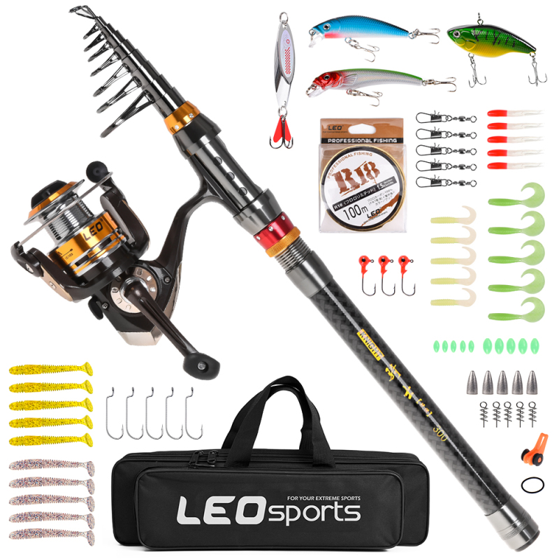 낚싯대 스피닝 릴 콤보 탄소 섬유 텔레스코픽 낚싯대,  - Fishing Rod Combo 리뷰 및 가격