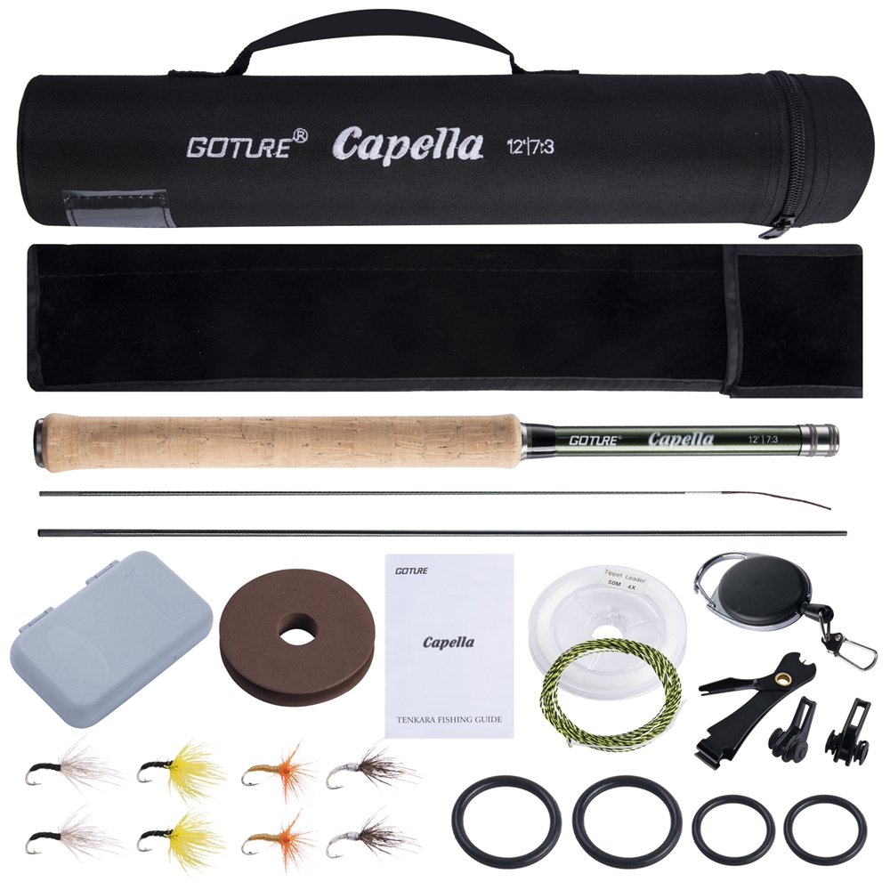 Goture Tenkara 플라이 낚시대 콤보 3.6m - Fishing Rod Combo 리뷰 및 가격
