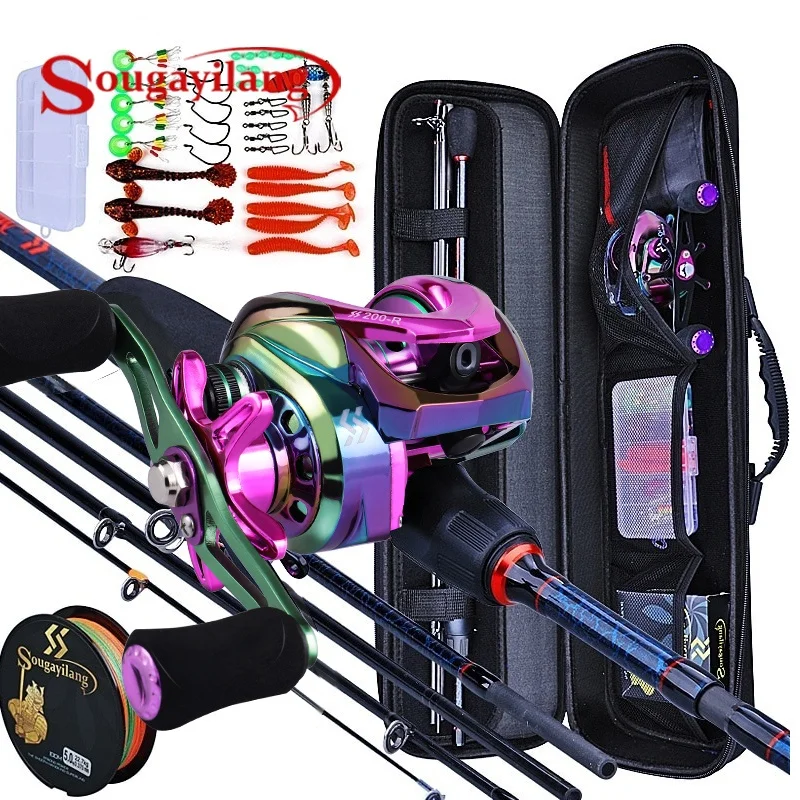 Sougayilang 낚싯대 및 릴 5 섹션 탄소 막대 - Fishing Rod Combo 리뷰 및 가격